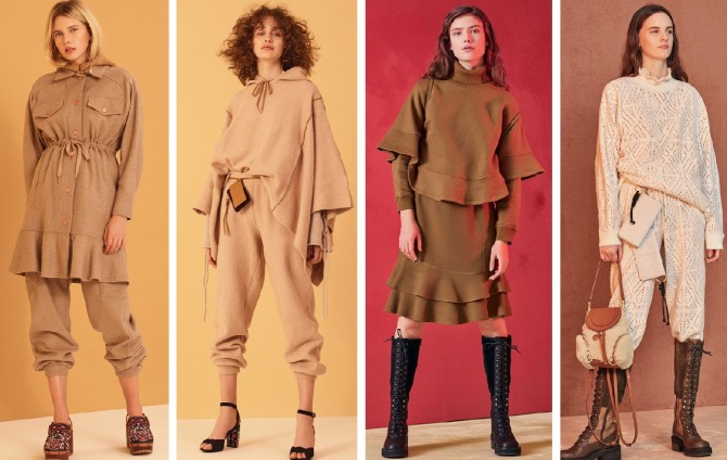 Молодежная мода от See by Chloé - трикотажные женские костюмы