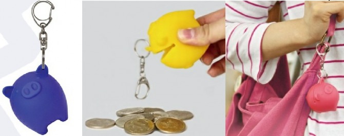 идеи новогодних подарков в год Свиньи - брелок-кошелек "Поросенок" для денежной мелочи