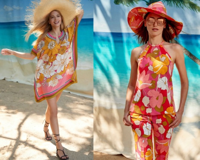 модная курортная пляжная одежда 2021 года - туники, топы, блузки