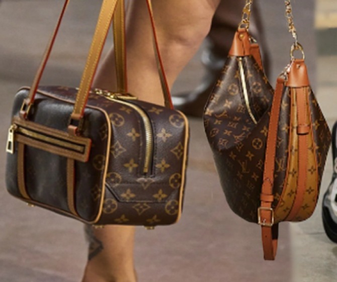 фирменный принт бренда Louis Vuitton - сумки 2023 года